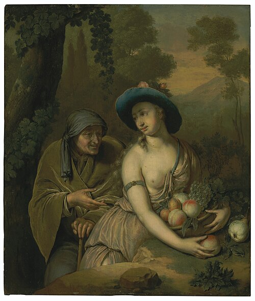 Vertumnus and Pomona, 1725, Willem van Mieris
