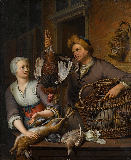 Poultry and Game Seller, 1718, Willem van Mieris