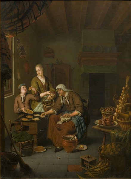 The Pancake Woman, 1715, Willem van Mieris
