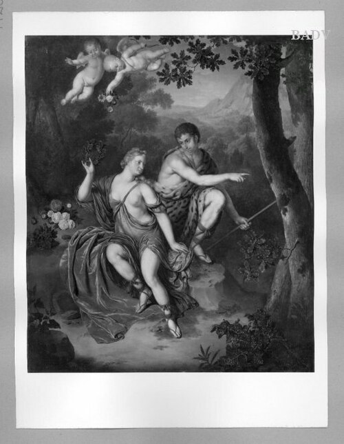 Bachus + Ariadne, 1727, Willem van Mieris