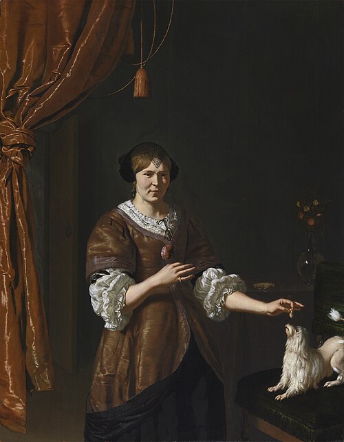 Portrait of Mrs. van Acker (?), 1683, Willem van Mieris