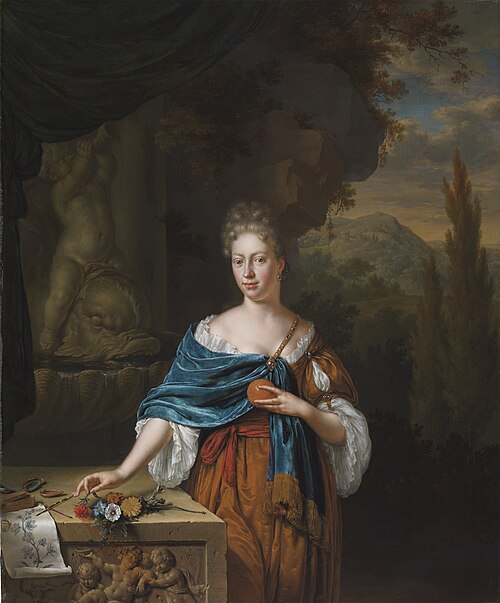 Portrait of Dina Margareta de Bye, 1705, Willem van Mieris