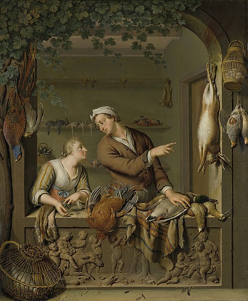The Poultry Seller, 1733, Willem van Mieris