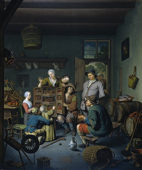 The Raree-show (’t Fraay Curieus), 1718, Willem van Mieris
