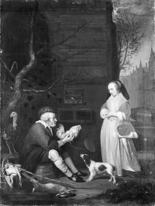 A Poulterer, 1712, Willem van Mieris