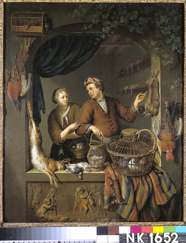 The Poultry Seller, 1714, Willem van Mieris
