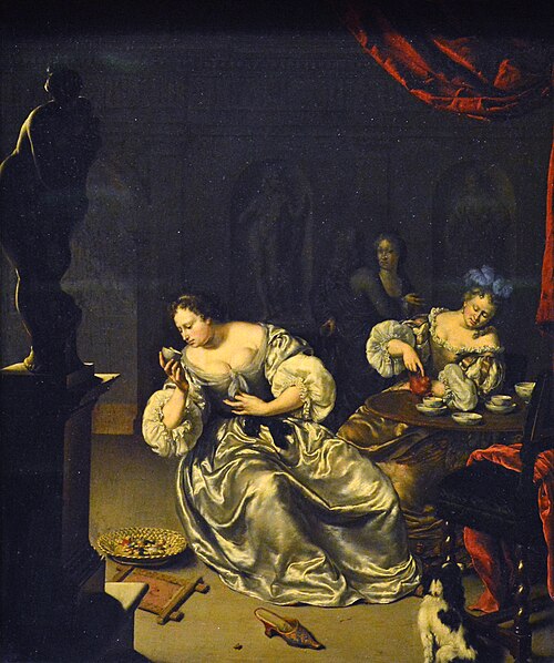 Le Thé, 1700, Willem van Mieris