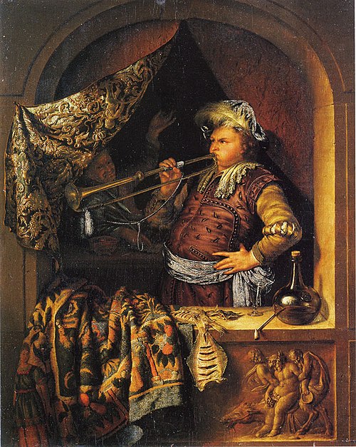 The Trumpetter, 1700, Willem van Mieris