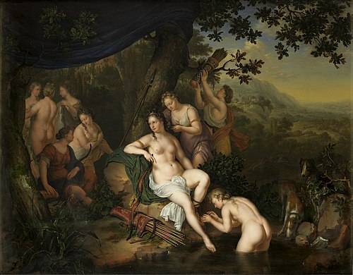 Diana and her Nymphs, 1702, Willem van Mieris