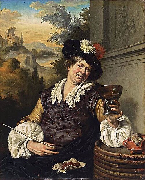 A Seated Man, 1688, Willem van Mieris