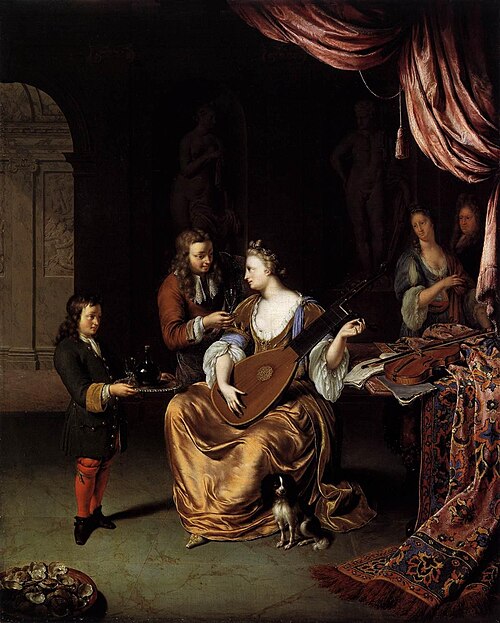 The Lute Player, 1711, Willem van Mieris