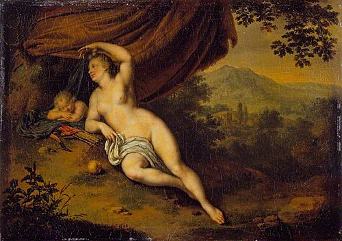 Venus and Cupid, 1698, Willem van Mieris