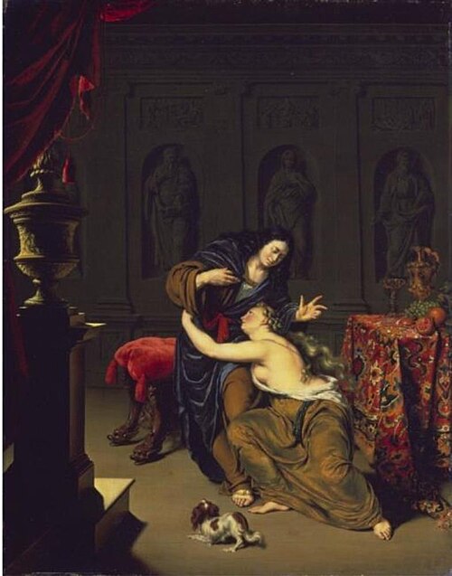 Joseph and Potiphar's Wife, 1691, Willem van Mieris