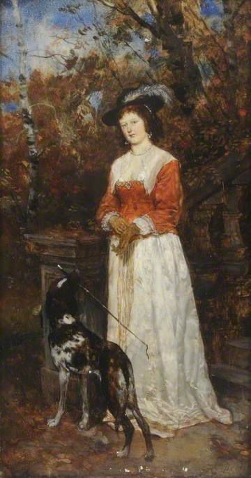 Lady with a Dog, 1880, Heinrich Breling