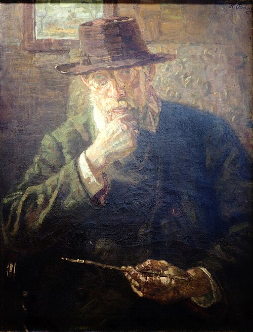 Selbstporträt, 1912, Heinrich Breling