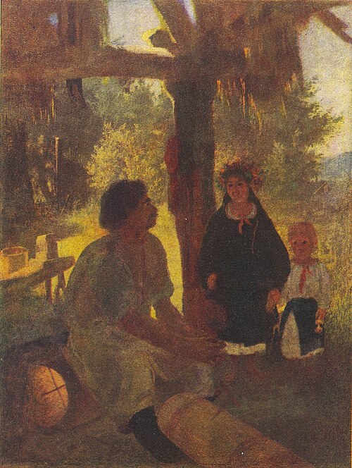 At apiary, 1843, Taras Shevchenko