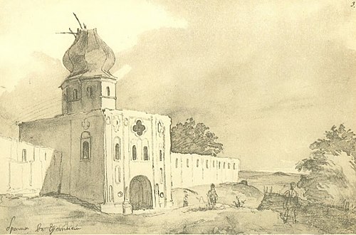 Gate house, monastery, Nikolai, 1838, Taras Shevchenko
