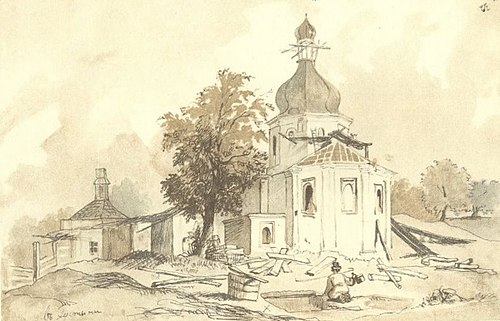 In Dustin Traditional church, 1845, Taras Shevchenko
