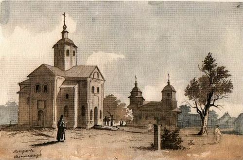 Motryn Monastery, 1845, Taras Shevchenko