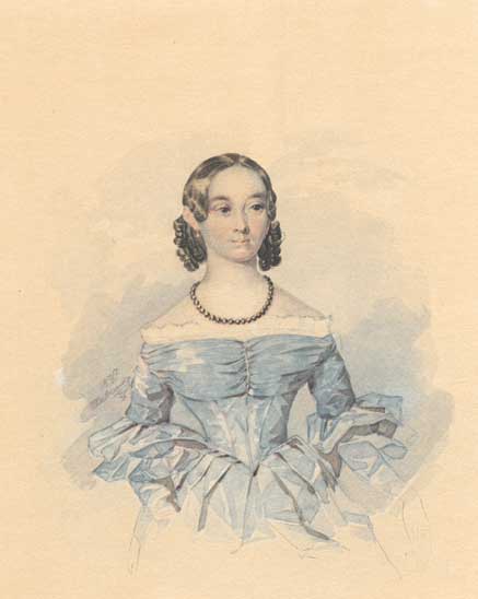 Portrait of Catherine Abaza Shevchenko, 1837, Taras Shevchenko