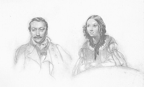 unknown portraits, 1838, Taras Shevchenko