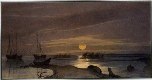 The Moonlit Night at Kos-Arali, 1850, Taras Shevchenko