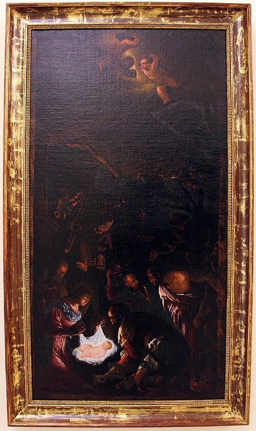 L’Adoration des bergers, , Leandro Bassano