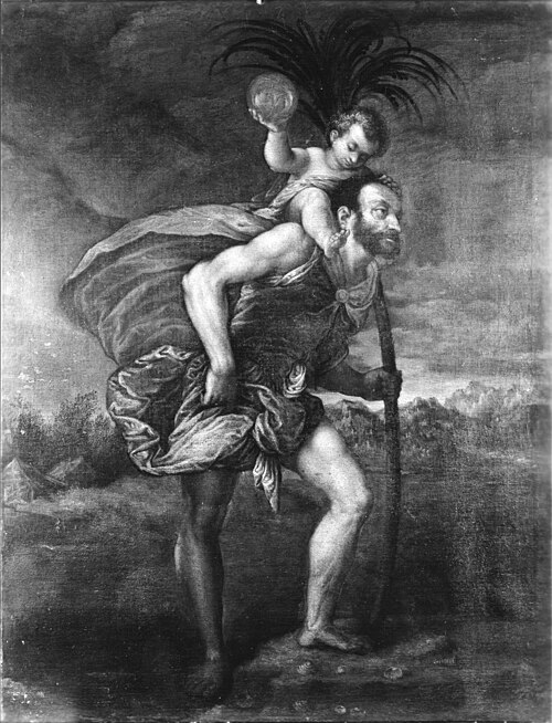 St. Christopher, 1550, Leandro Bassano