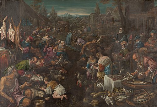 Jahrmarkt, 1595, Leandro Bassano