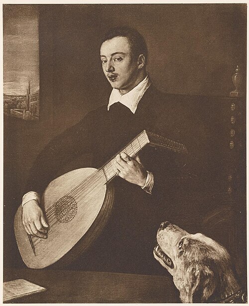Portrait of a Luteplayer, 1600, Leandro Bassano