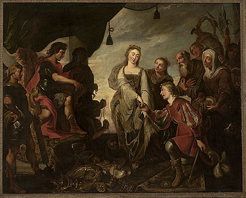 Magnanimity of Scipio (Titus Livius XXVI; 50), , Jan van den Hoecke