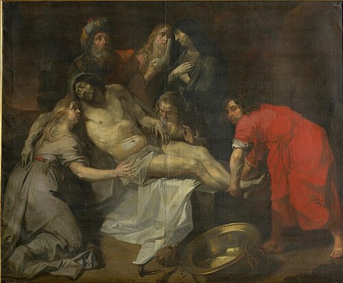 The entombment of Christ, 1613, Jan van den Hoecke
