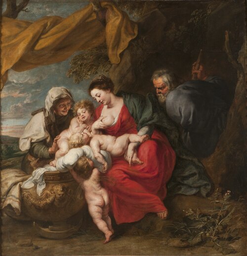 The Holy Family, 1630, Jan van den Hoecke