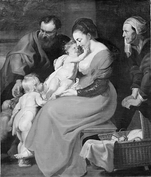 The holy family, 1638, Jan van den Hoecke