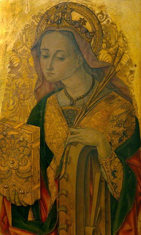 Saint Catherine (panel from an altarpiece), 1481, Vittorio Crivelli