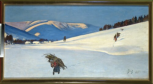 With brushwood, 1913, Julian Fałat