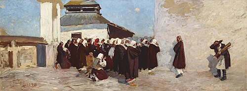 In Front of an Orthodox Church, 1899, Julian Fałat