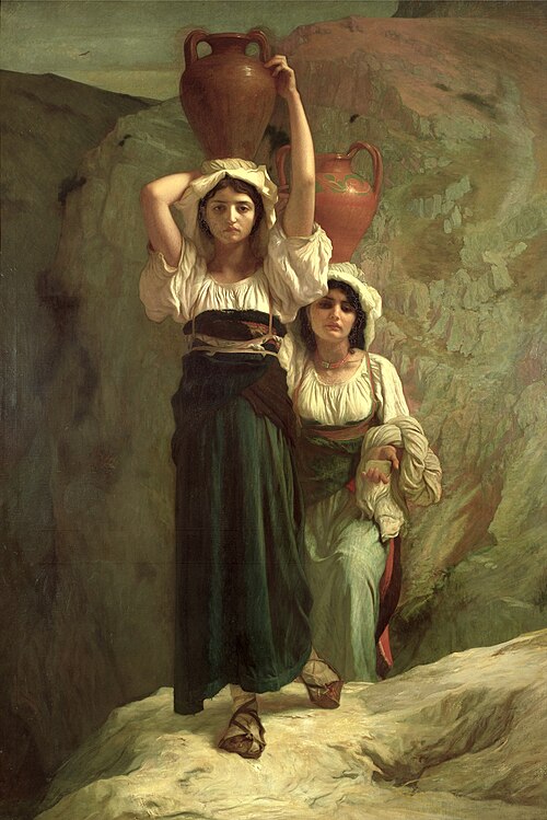 Les filles d'Alvito, 1855, Ernest Hébert