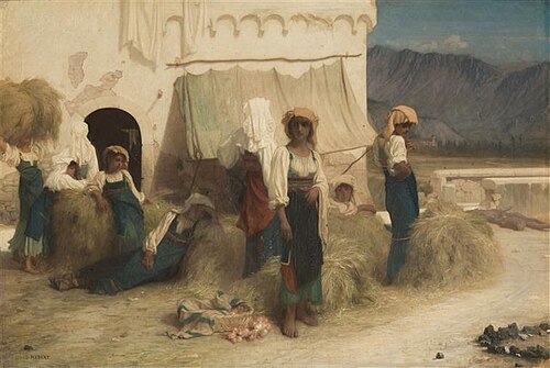 Le Fienaroles de San Germano, 1857, Ernest Hébert