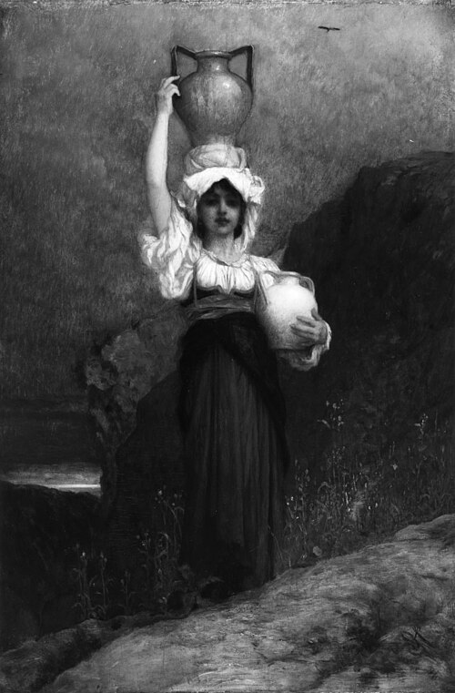 Returning from the Well, 1860, Ernest Hébert