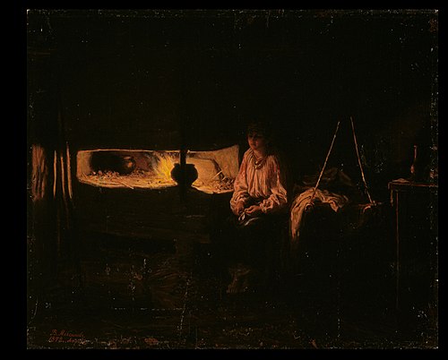 Venäläinen tuvansisusta, 1872, Vassily Maximov