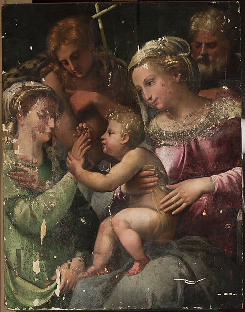 Mystical marriage of St. Catherine, , Innocenzo da Imola