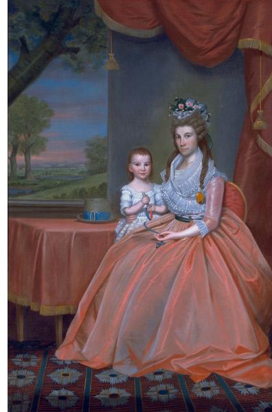 Mrs. Elijah Boardman and her Son, William Whiting Boardman, 1796, Ralph Earl
