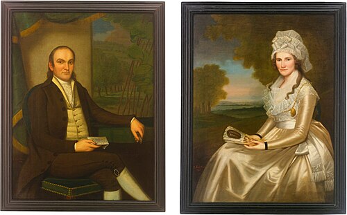 Jared Lane and Apphia Ruggles, 1796, Ralph Earl