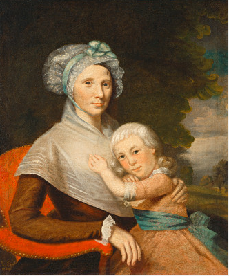 Martha Tennent Rogers (Mrs. David Rogers) and Her Son, probably Samuel Henry Rogers, 1788, Ralph Earl
