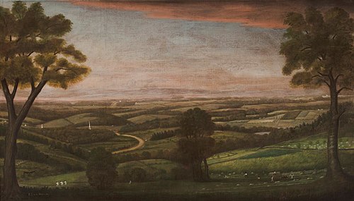 Looking East from Denny Hill, 1800, Ralph Earl
