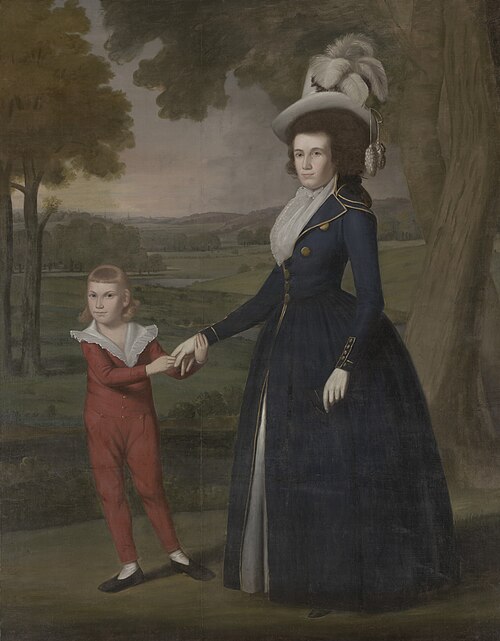 Mrs. William Moseley (Laura Wolcott), (1761-1814) and her son Charles, (1786-1815), 1791, Ralph Earl