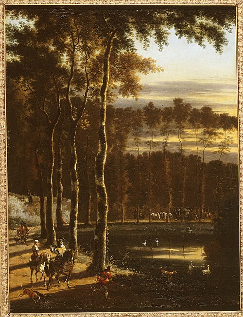 L'Allée aux frênes, 1670, Jan Hackaert