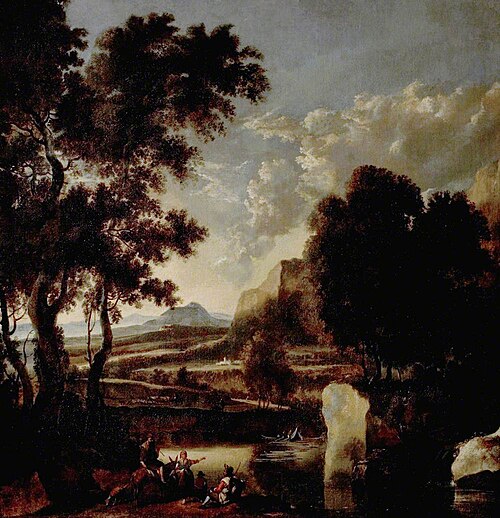 Landscape with Figures in the Foreground, , Jan Hackaert