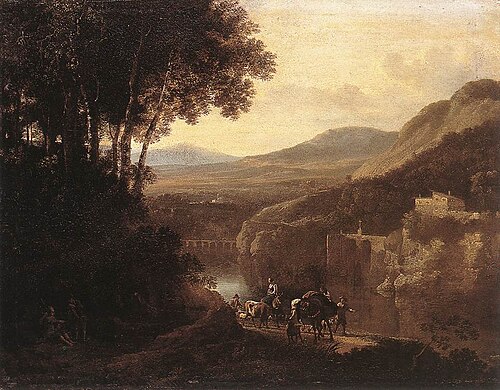 River Scene, 1660, Jan Hackaert